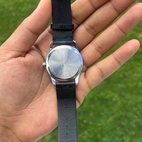 GUCCI G-Timeless Bee and Star Motif Black Dial Leather Strap unisex  Watch - Picture 14 of 15